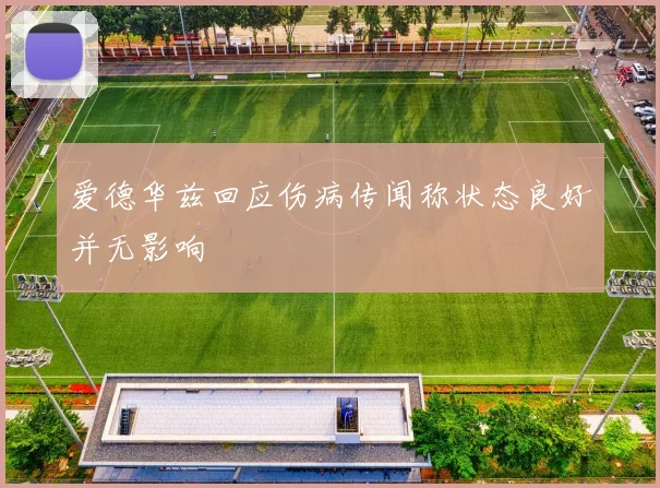 爱德华兹回应伤病传闻称状态良好并无影响